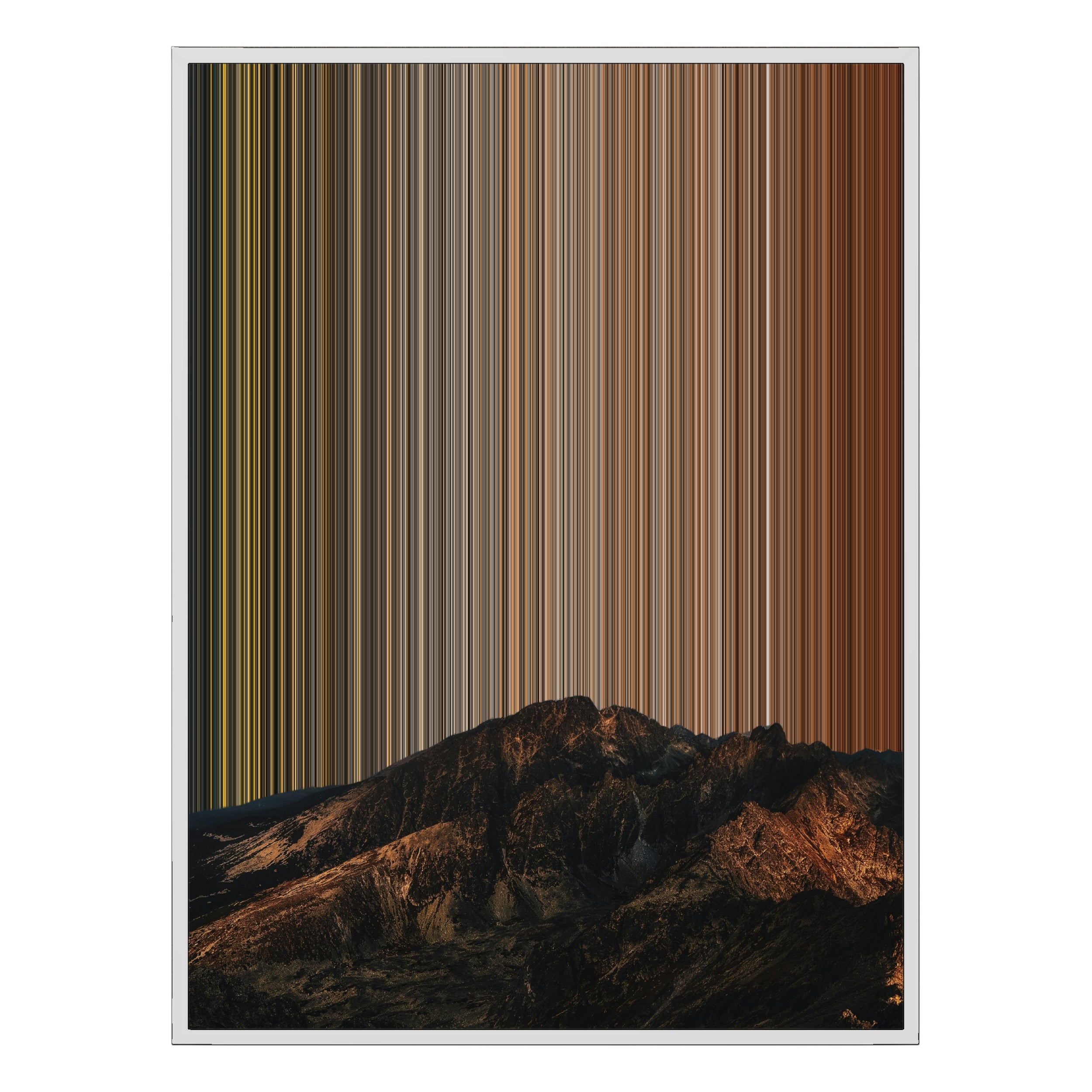 34×42" Metallic Float Frame Canvas - White Frame variant