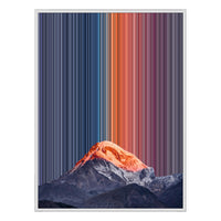 34×42" Metallic Float Frame Canvas - White Frame variant