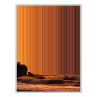 34×42" Metallic Float Frame Canvas - White Frame variant