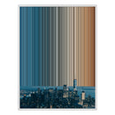 34×42" Metallic Float Frame Canvas - White Frame variant