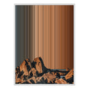 34×42" Metallic Float Frame Canvas - White Frame variant