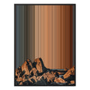 34×46" Metallic Float Frame Canvas - Black Frame variant