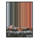 34×46" Metallic Float Frame Canvas - Black Frame variant