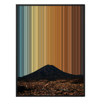 34×46" Metallic Float Frame Canvas - Black Frame variant