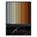 34×46" Metallic Float Frame Canvas - Black Frame variant