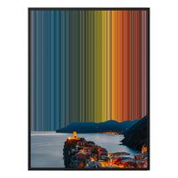 34×46" Metallic Float Frame Canvas - Black Frame variant