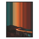 34×46" Metallic Float Frame Canvas - Black Frame variant