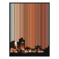 34×46" Metallic Float Frame Canvas - Black Frame variant