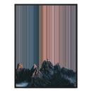 34×46" Metallic Float Frame Canvas - Black Frame variant