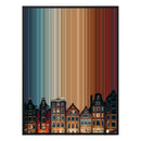 34×46" Metallic Float Frame Canvas - Black Frame variant