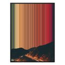 34×46" Metallic Float Frame Canvas - Black Frame variant