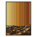 34×46" Metallic Float Frame Canvas - Brown Frame variant