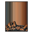 34×46" Metallic Float Frame Canvas - Brown Frame variant