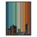 34×46" Metallic Float Frame Canvas - Brown Frame variant