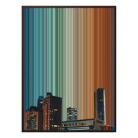 34×46" Metallic Float Frame Canvas - Brown Frame variant