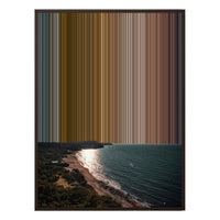 34×46" Metallic Float Frame Canvas - Brown Frame variant