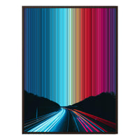 34×46" Metallic Float Frame Canvas - Brown Frame variant