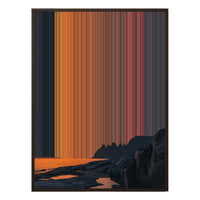 34×46" Metallic Float Frame Canvas - Brown Frame variant