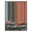 34×46" Metallic Float Frame Canvas - Brown Frame variant