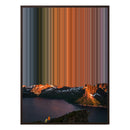 34×46" Metallic Float Frame Canvas - Brown Frame variant