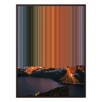 34×46" Metallic Float Frame Canvas - Brown Frame variant