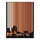 34×46" Metallic Float Frame Canvas - Brown Frame variant