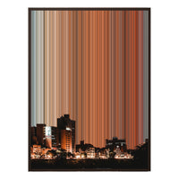 34×46" Metallic Float Frame Canvas - Brown Frame variant