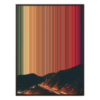 34×46" Metallic Float Frame Canvas - Brown Frame variant