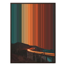 34×46" Metallic Float Frame Canvas - Brown Frame variant