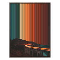 34×46" Metallic Float Frame Canvas - Brown Frame variant