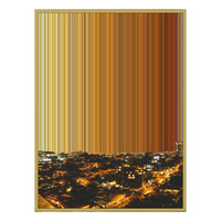 34×46" Metallic Float Frame Canvas - Gold Frame variant
