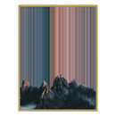 34×46" Metallic Float Frame Canvas - Gold Frame variant