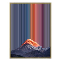 34×46" Metallic Float Frame Canvas - Gold Frame variant