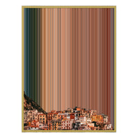 34×46" Metallic Float Frame Canvas - Gold Frame variant