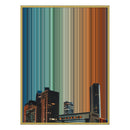 34×46" Metallic Float Frame Canvas - Gold Frame variant