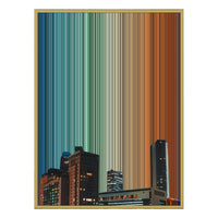 34×46" Metallic Float Frame Canvas - Gold Frame variant