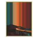 34×46" Metallic Float Frame Canvas - Gold Frame variant