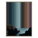 34×46" Metallic Float Frame Canvas - Natural Frame variant