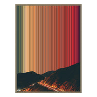 34×46" Metallic Float Frame Canvas - Natural Frame variant