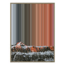 34×46" Metallic Float Frame Canvas - Natural Frame variant