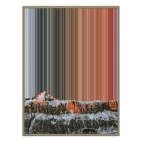 34×46" Metallic Float Frame Canvas - Natural Frame variant