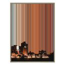 34×46" Metallic Float Frame Canvas - Natural Frame variant