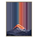 34×46" Metallic Float Frame Canvas - Natural Frame variant