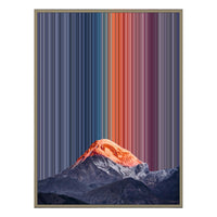 34×46" Metallic Float Frame Canvas - Natural Frame variant