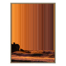 34×46" Metallic Float Frame Canvas - Natural Frame variant