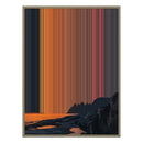 34×46" Metallic Float Frame Canvas - Natural Frame variant