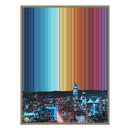 34×46" Metallic Float Frame Canvas - Natural Frame variant