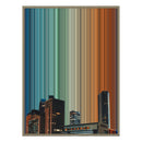 34×46" Metallic Float Frame Canvas - Natural Frame variant