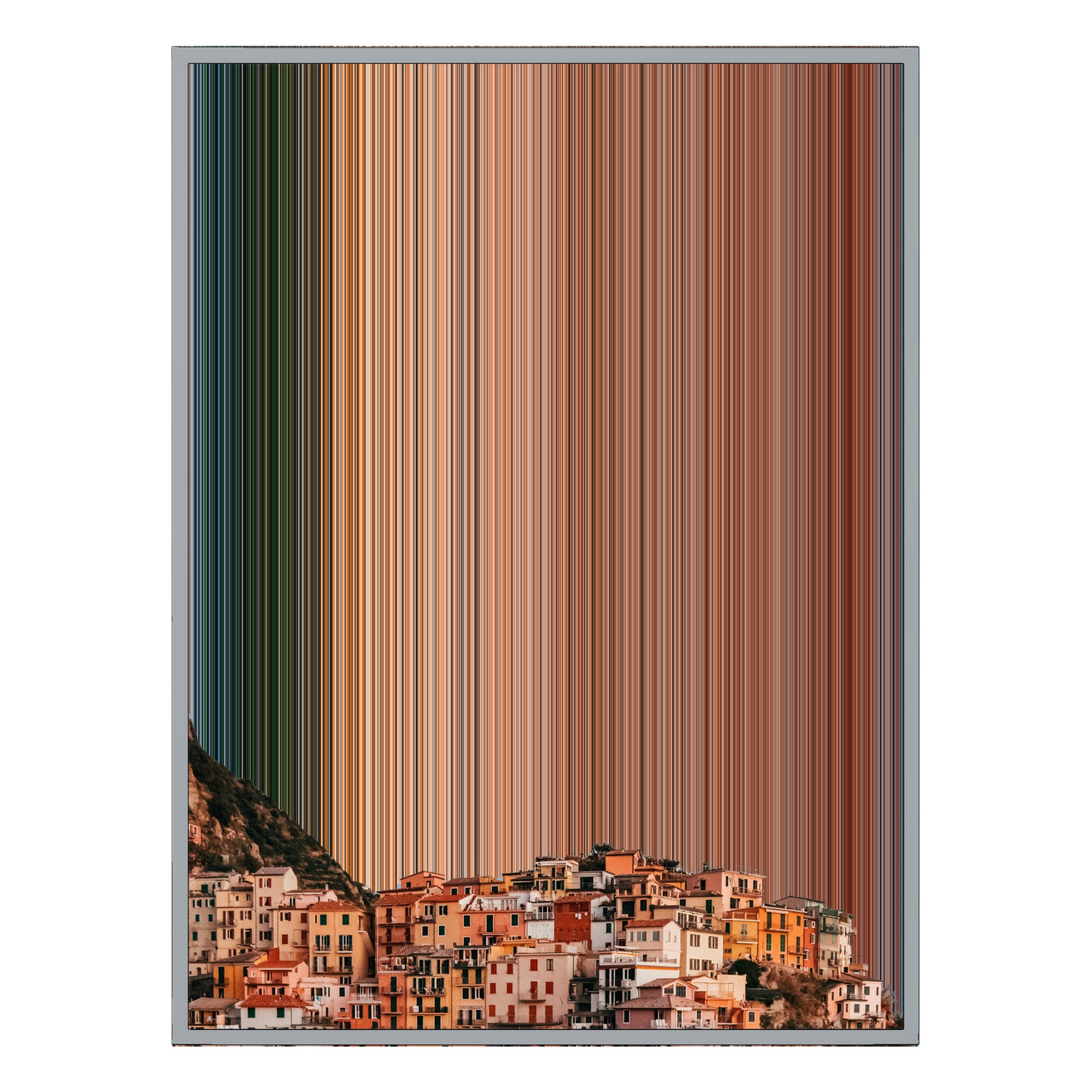 34×46" Metallic Float Frame Canvas - Silver Frame variant