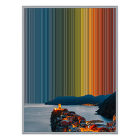 34×46" Metallic Float Frame Canvas - Silver Frame variant